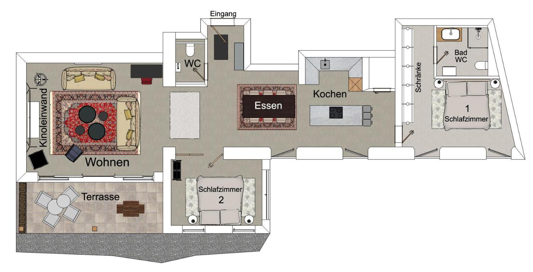 Waterfront - Urbane Eleganz Am Bachufer Apartment Филах Екстериор снимка