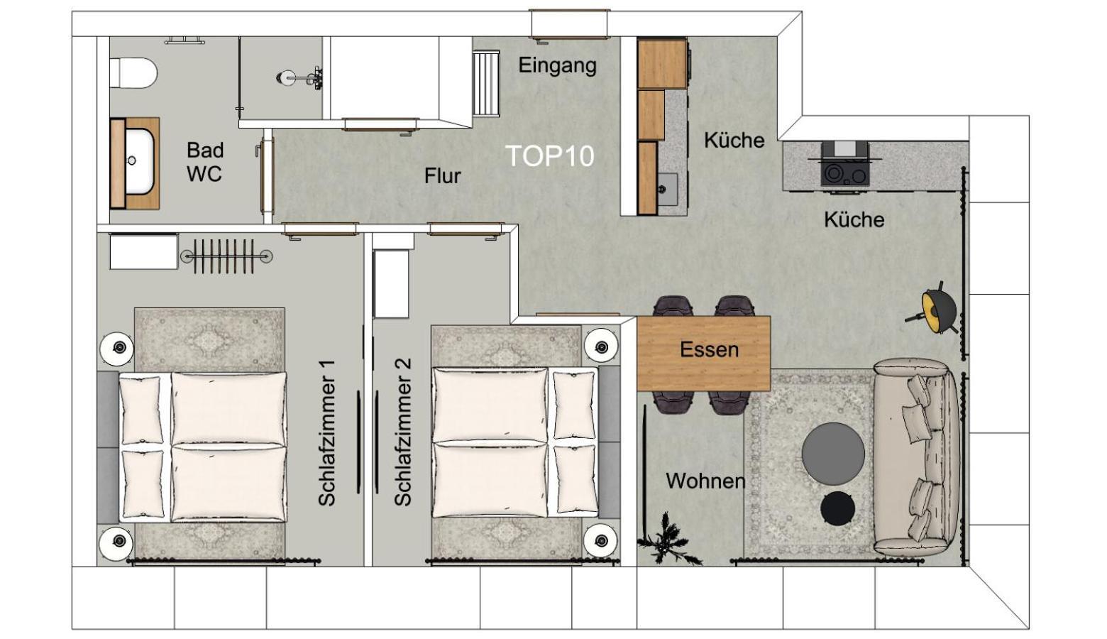 Waterfront - Urbane Eleganz Am Bachufer Apartment Филах Екстериор снимка