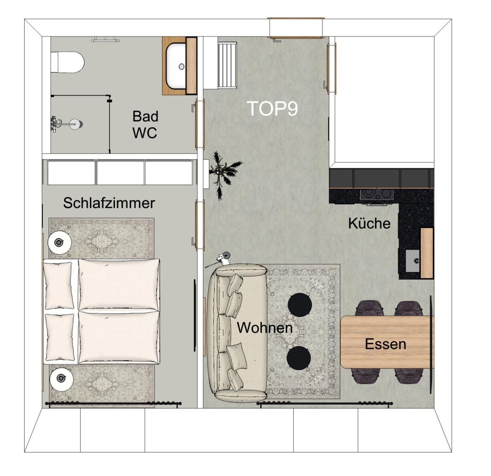 Waterfront - Urbane Eleganz Am Bachufer Apartment Филах Стая снимка